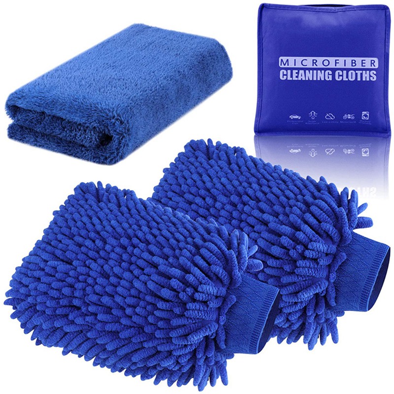 4 balení Velikost Car Wash Clean Kit Mitt